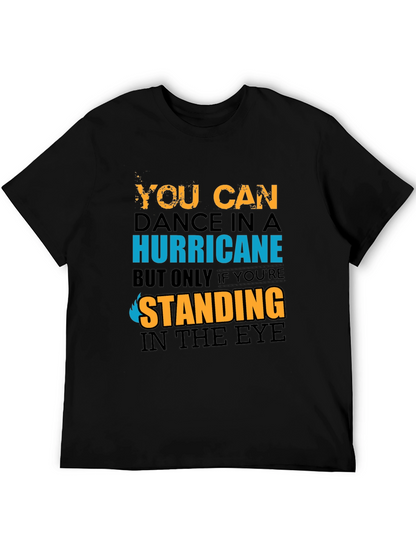 Camiseta Negra con Diseño Hurricane Dance