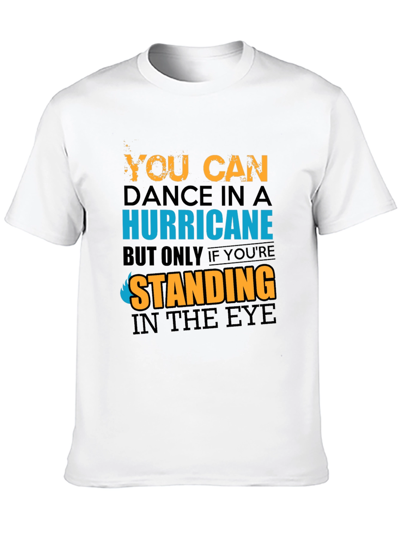 Camiseta Negra con Diseño Hurricane Dance