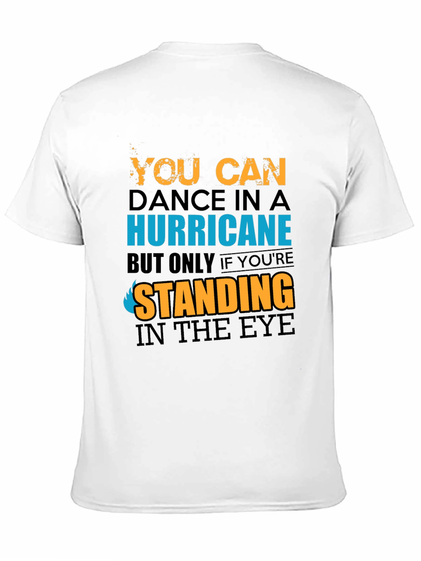 Camiseta Negra con Diseño Hurricane Dance