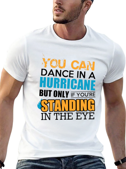Camiseta Negra con Diseño Hurricane Dance