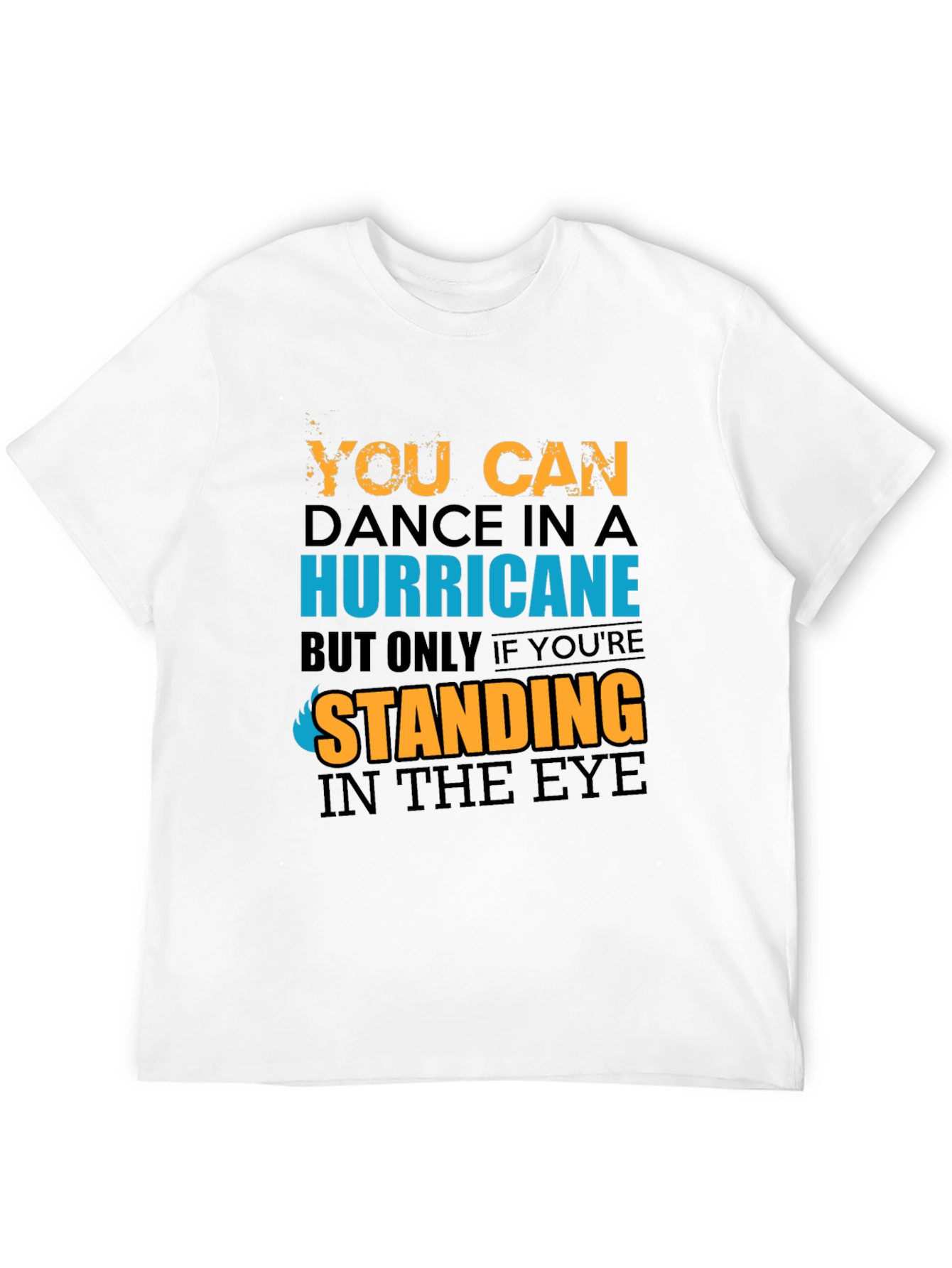 Camiseta Negra con Diseño Hurricane Dance