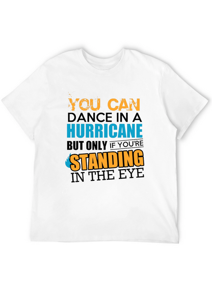 Camiseta Negra con Diseño Hurricane Dance