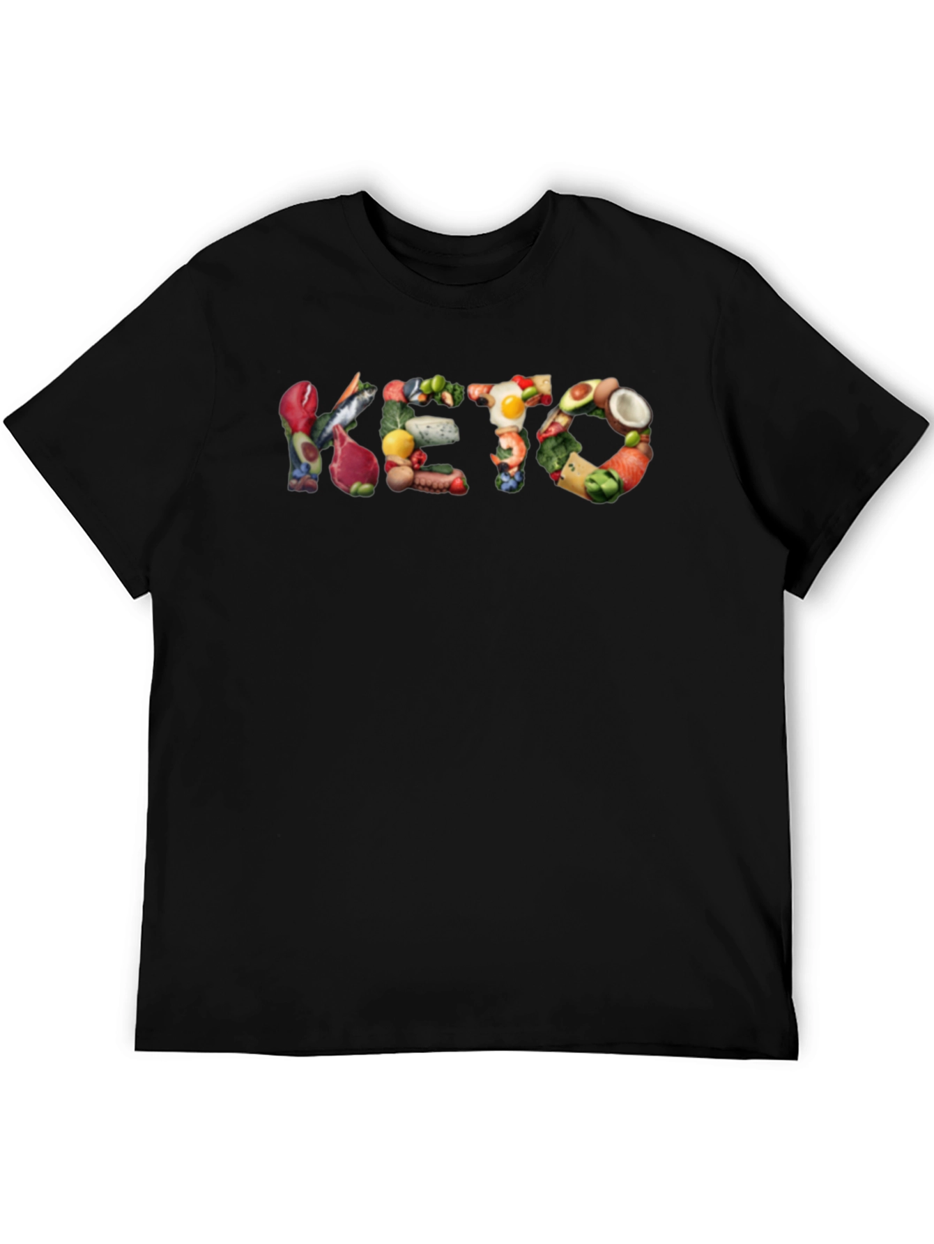 Camiseta Negra con Diseño KETO