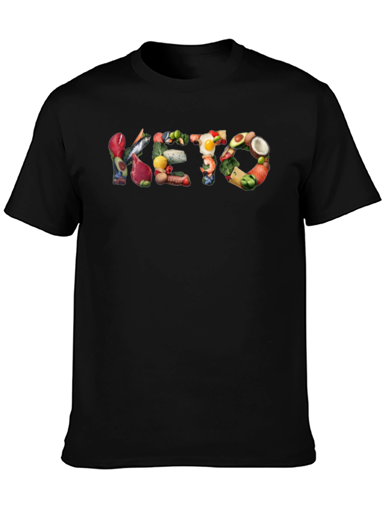 Camiseta Negra con Diseño KETO