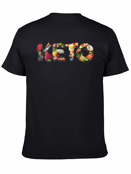 Camiseta Negra con Diseño KETO
