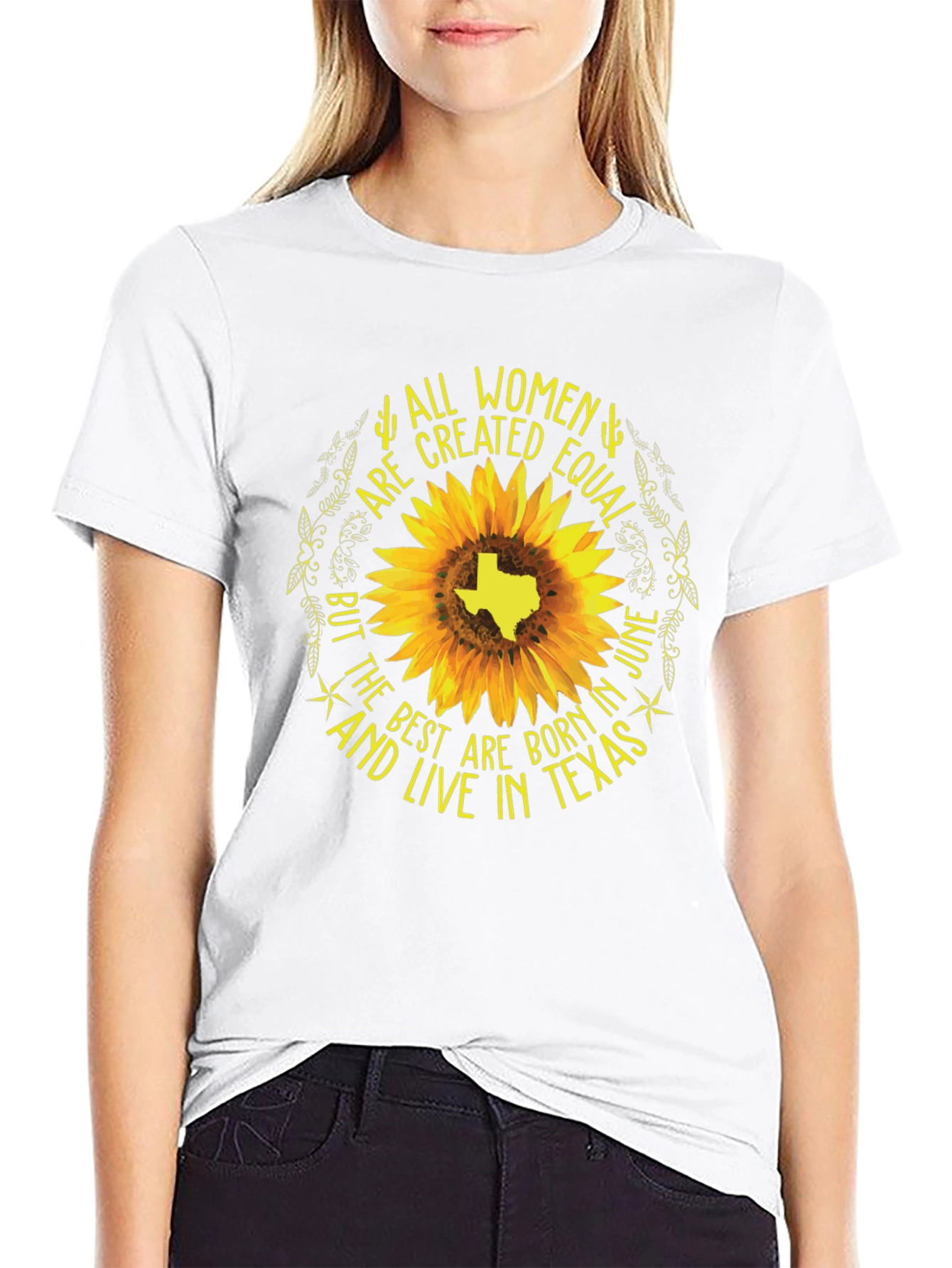 Camiseta Negra: Todas las Mujeres Son Iguales - Texas