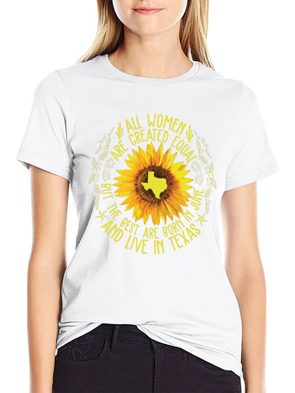 Camiseta Negra: Todas las Mujeres Son Iguales - Texas