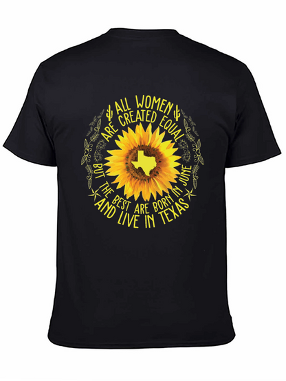 Camiseta Negra: Todas las Mujeres Son Iguales - Texas