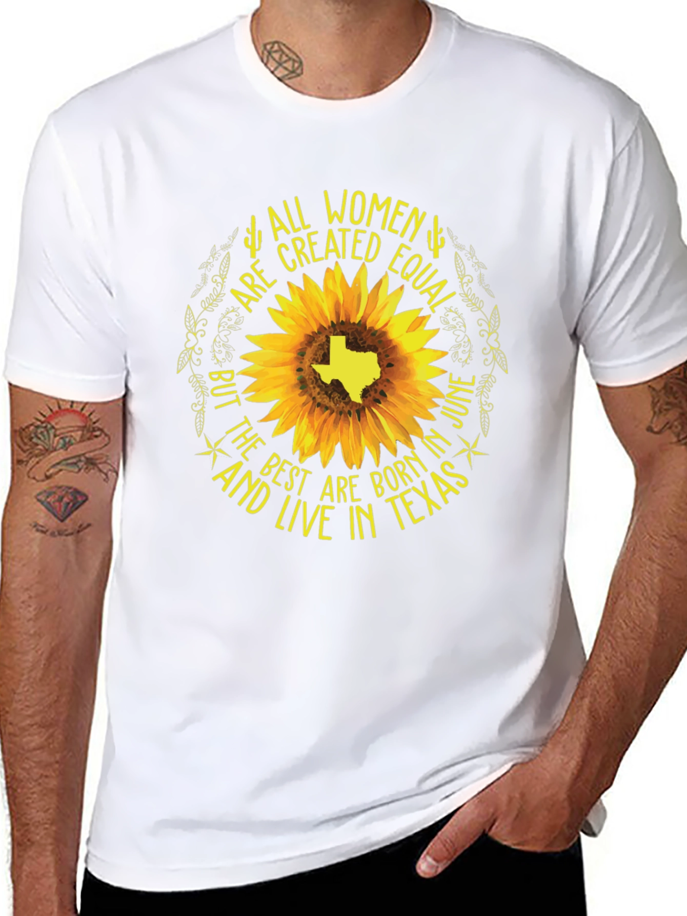 Camiseta Negra: Todas las Mujeres Son Iguales - Texas