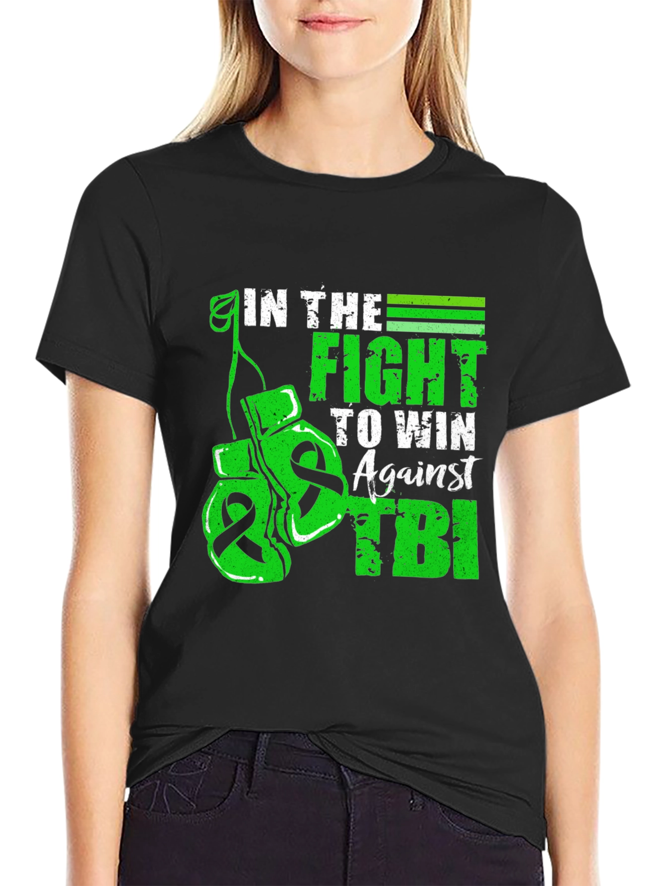 Camiseta Negra: Lucha contra el TBI