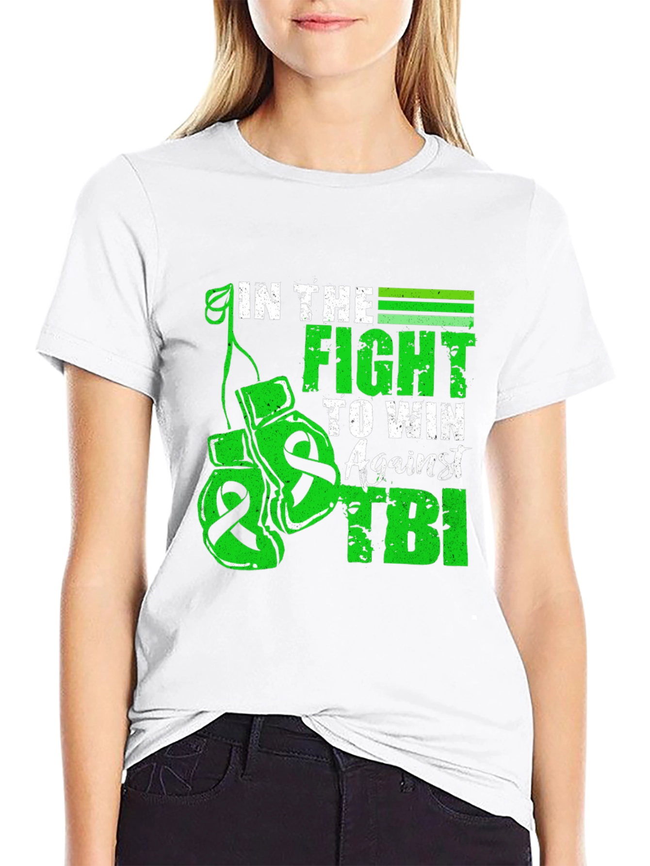 Camiseta Negra: Lucha contra el TBI