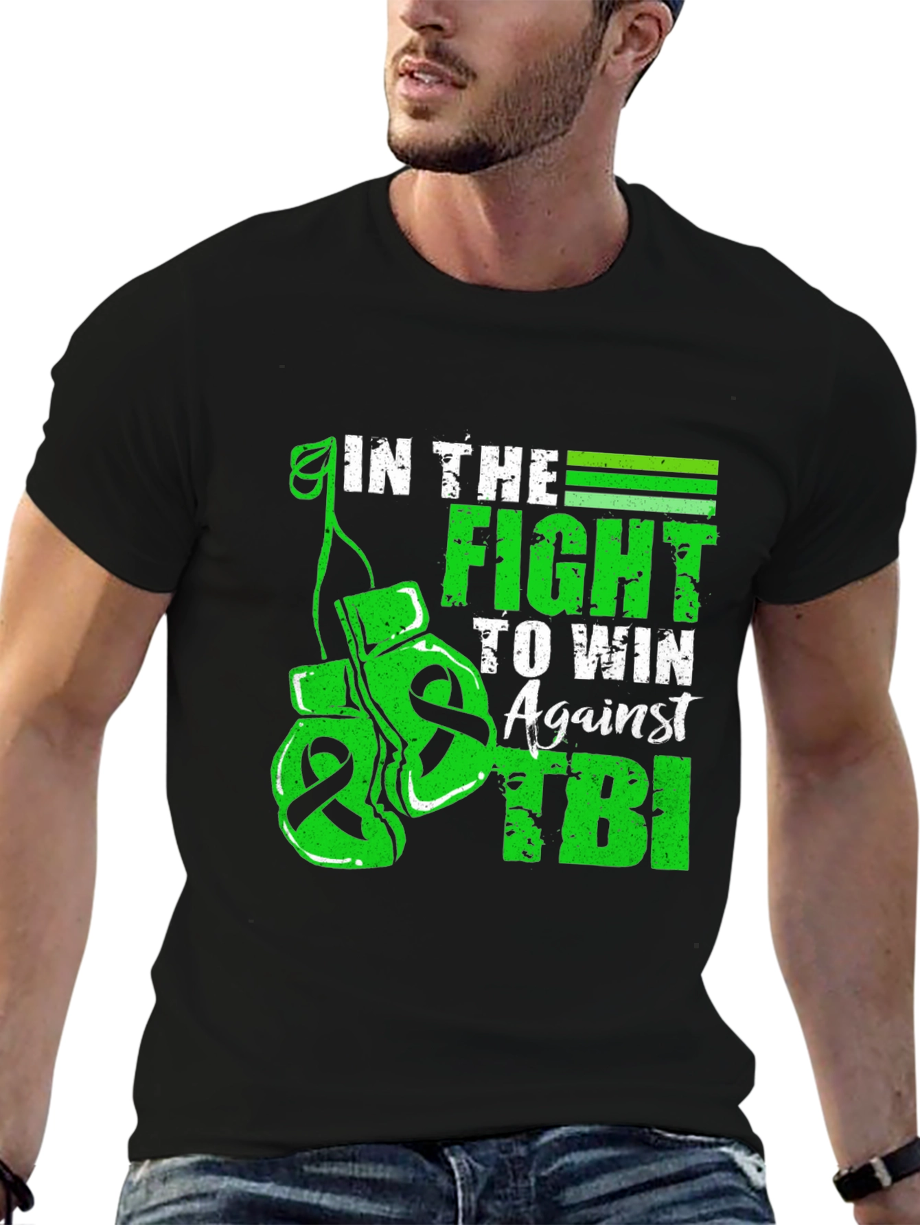 Camiseta Negra: Lucha contra el TBI