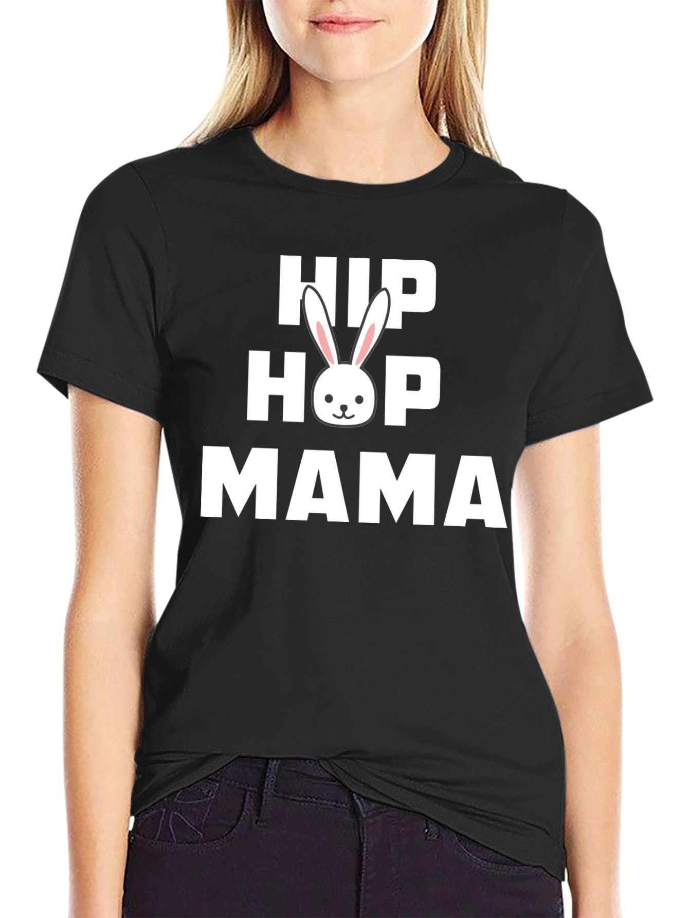 Camiseta Hip Hop Mama con Conejo - Estilo Urbano