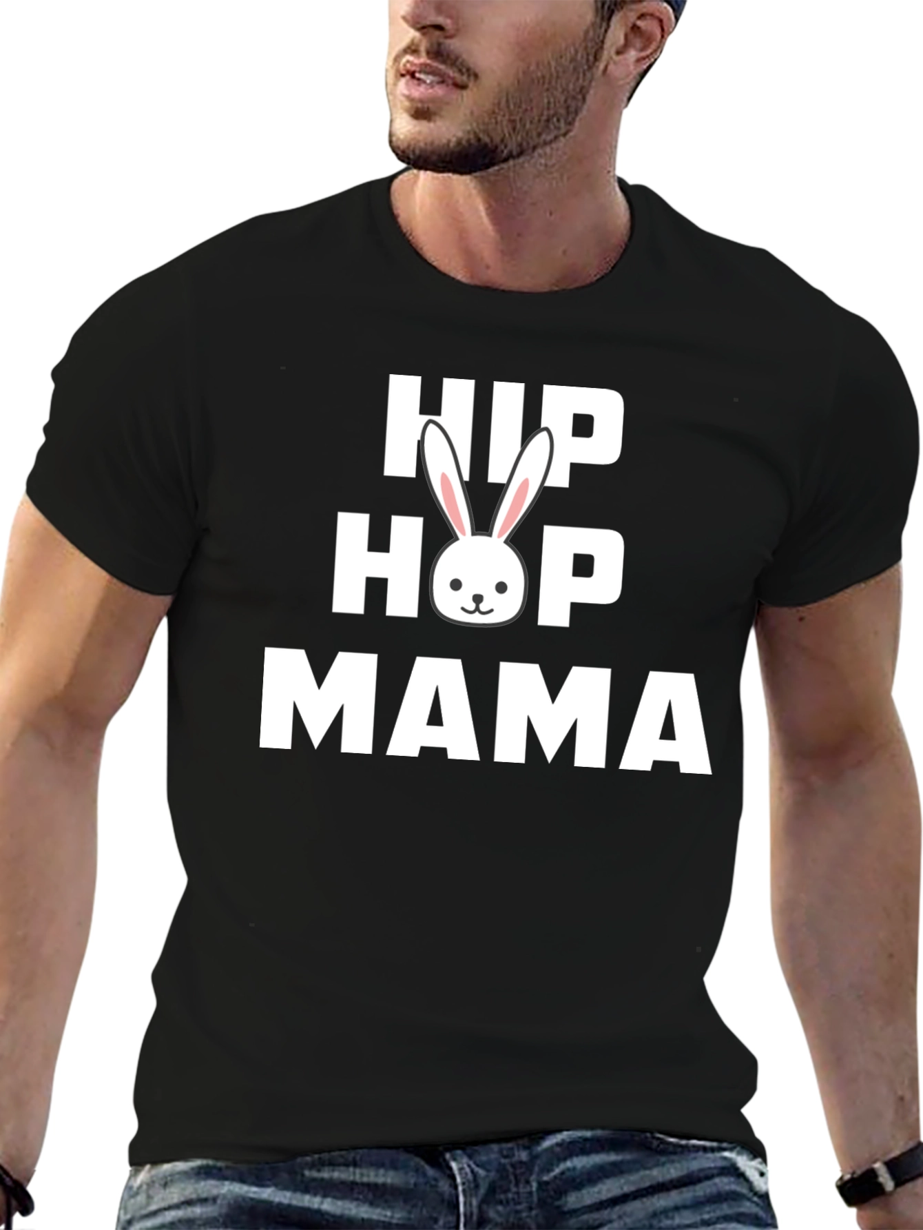 Camiseta Hip Hop Mama con Conejo - Estilo Urbano