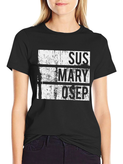 Camiseta Negra SUS MARY OSEP Estilo Grunge