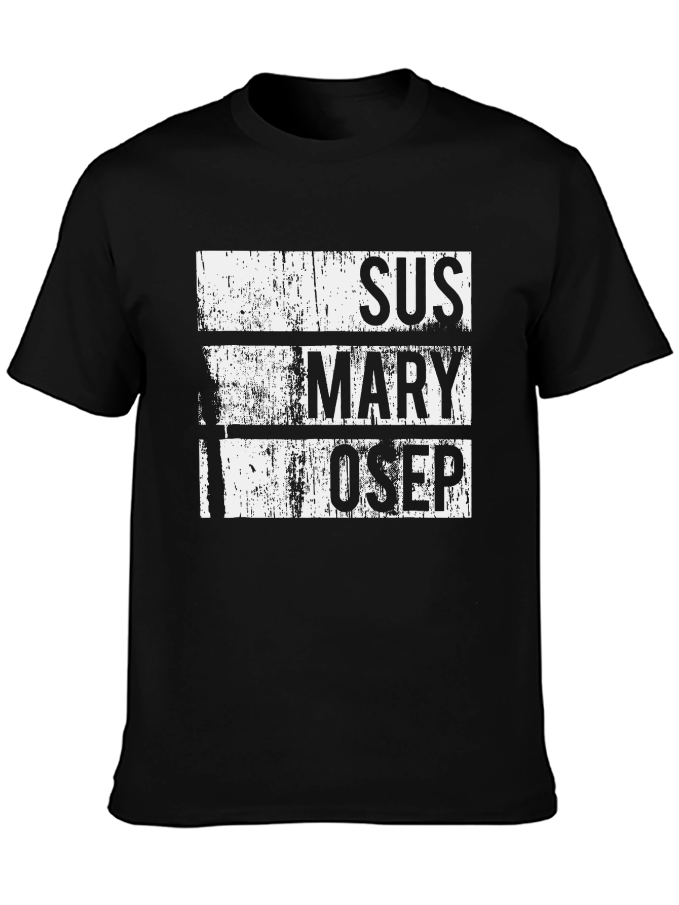 Camiseta Negra SUS MARY OSEP Estilo Grunge
