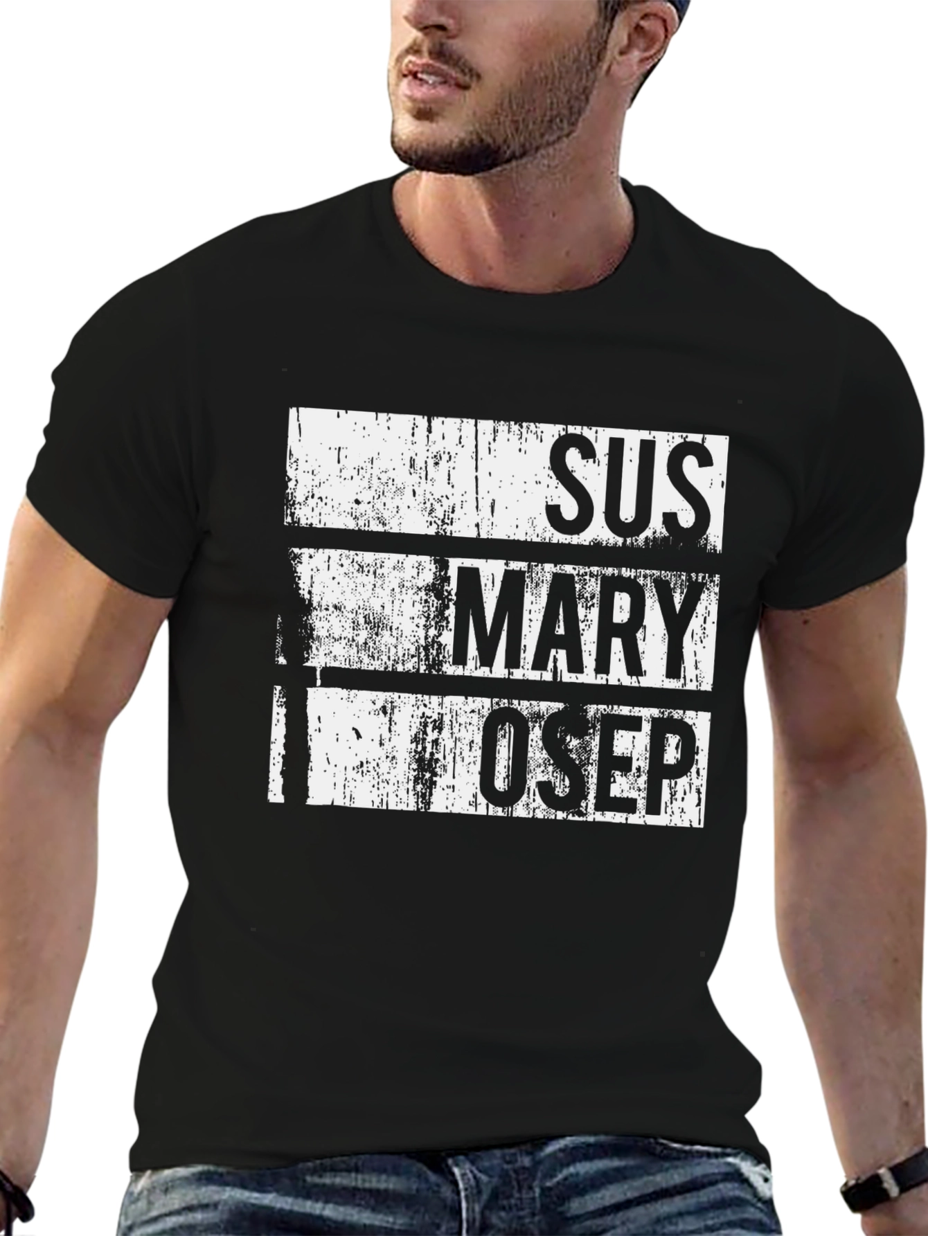 Camiseta Negra SUS MARY OSEP Estilo Grunge