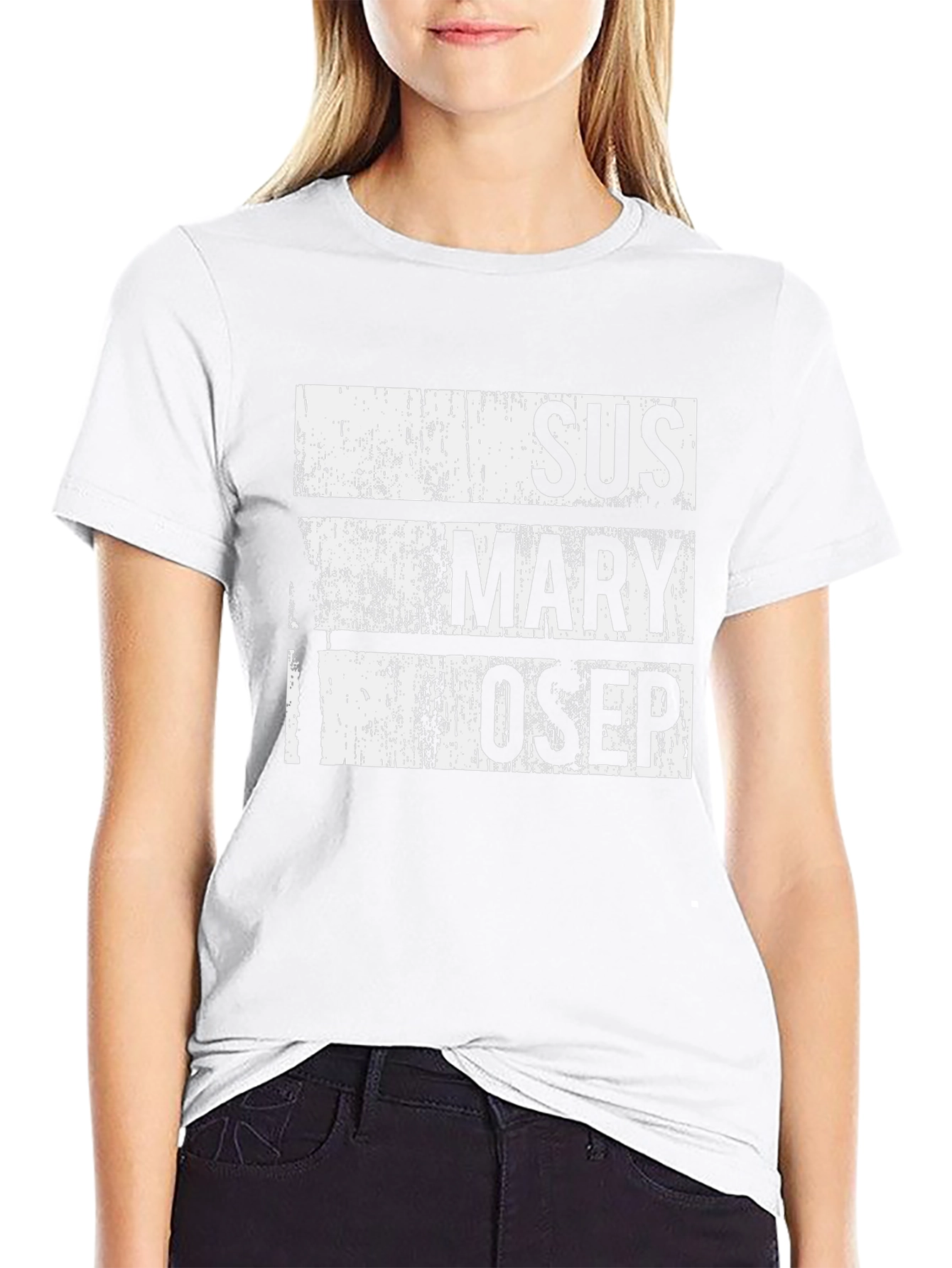Camiseta Negra SUS MARY OSEP Estilo Grunge