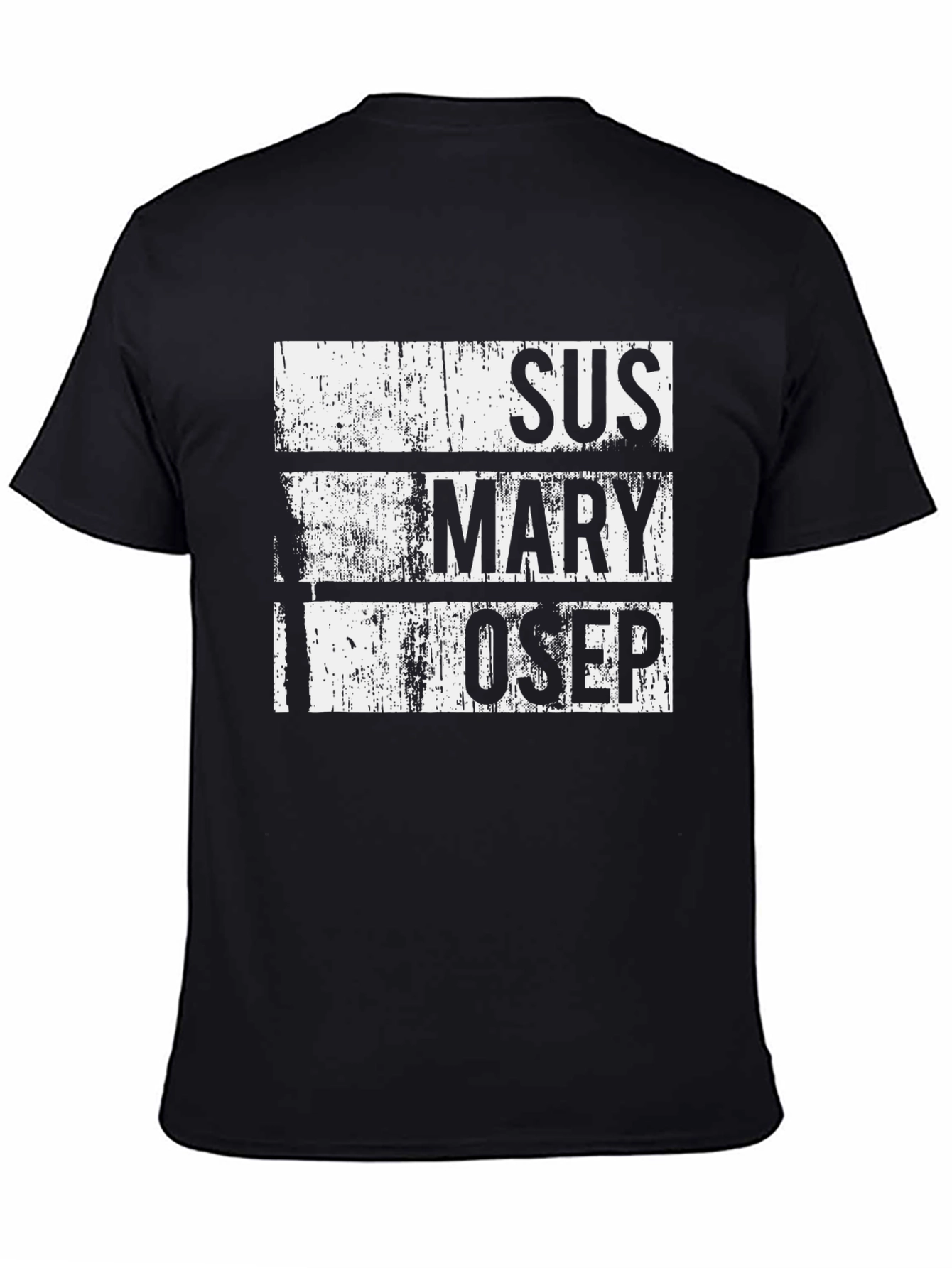 Camiseta Negra SUS MARY OSEP Estilo Grunge