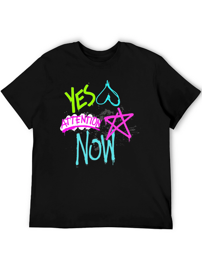 Camiseta Hombre Diseño Graffiti Neón