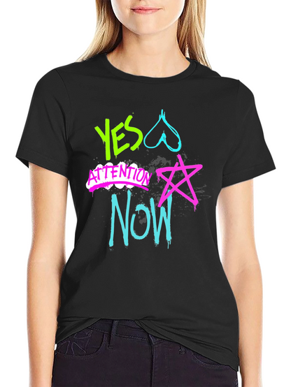Camiseta Hombre Diseño Graffiti Neón