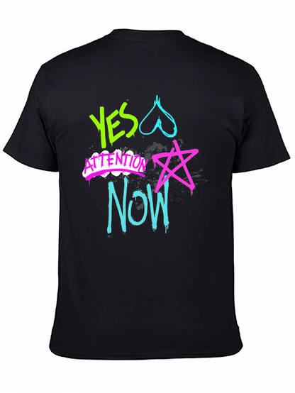 Camiseta Hombre Diseño Graffiti Neón