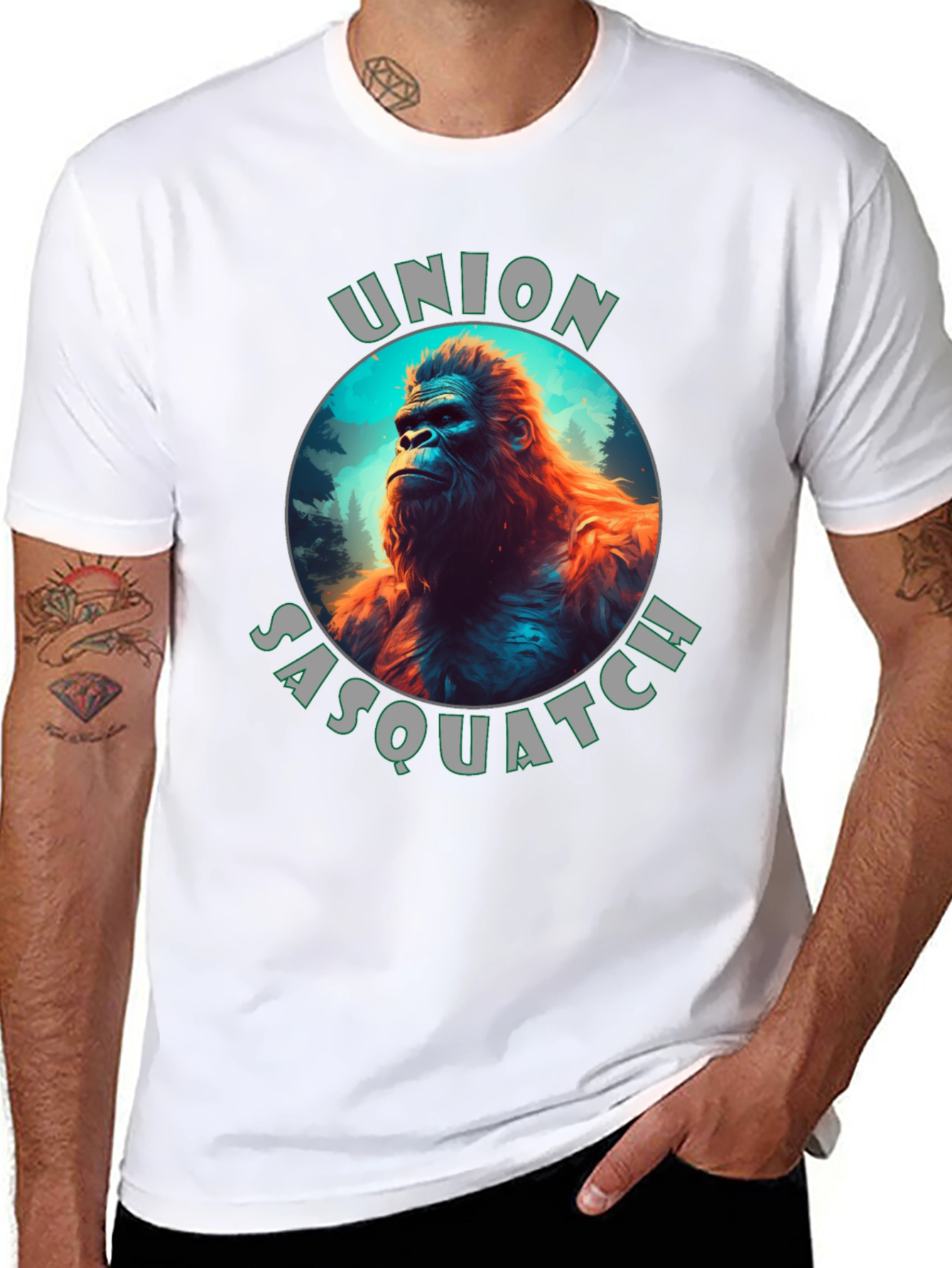 Camiseta Negra Union Sasquatch
