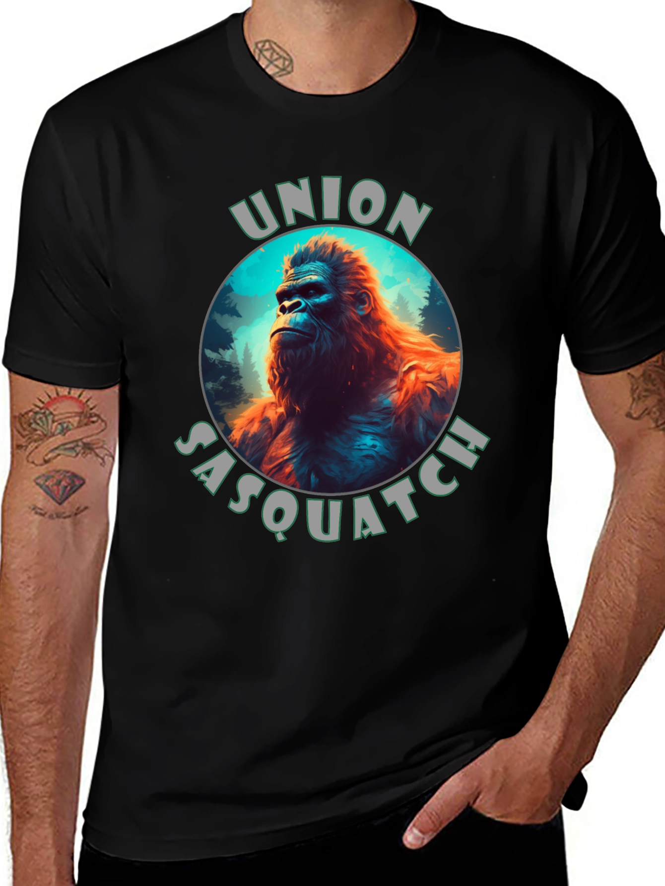 Camiseta Negra Union Sasquatch