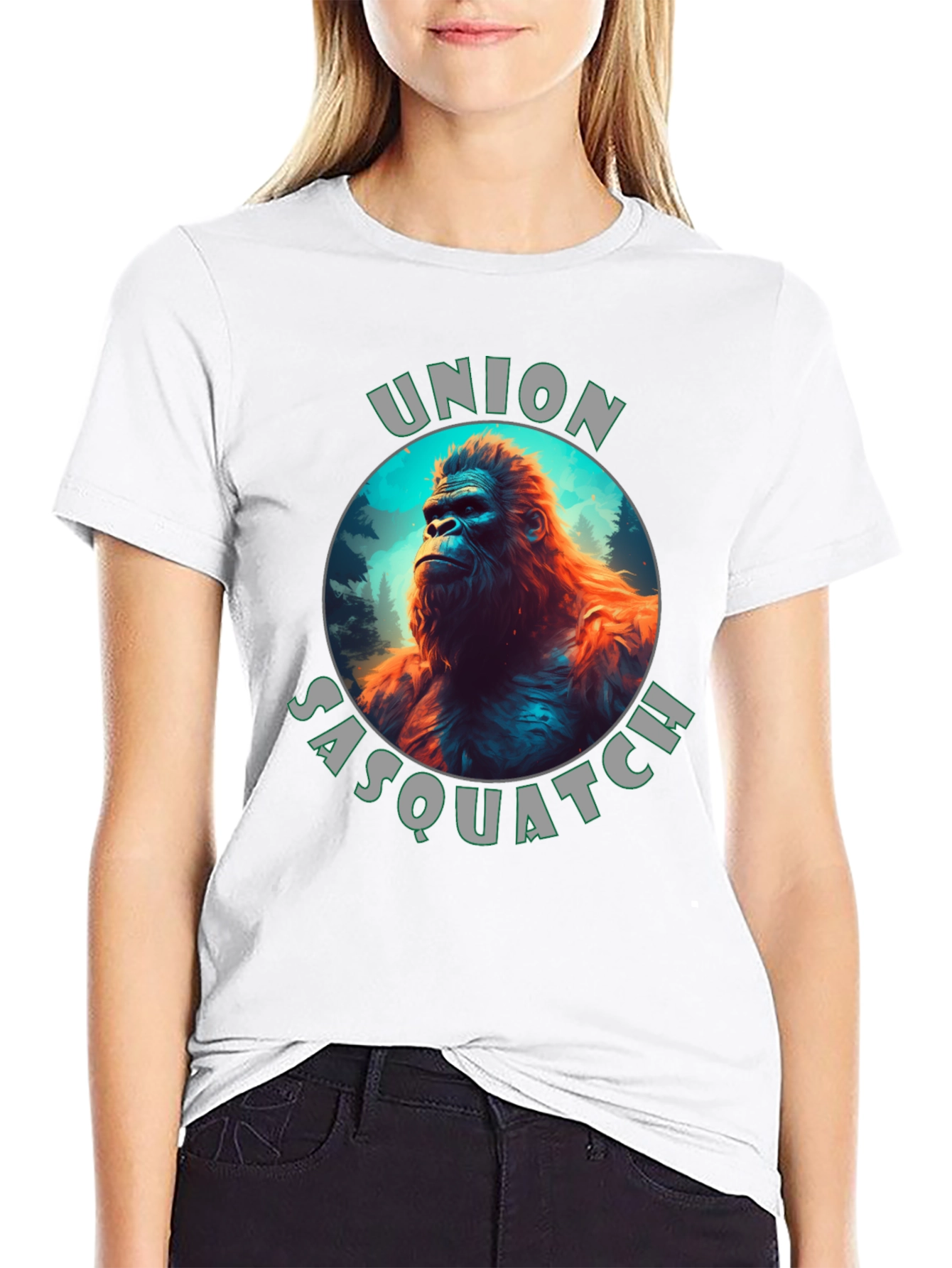 Camiseta Negra Union Sasquatch
