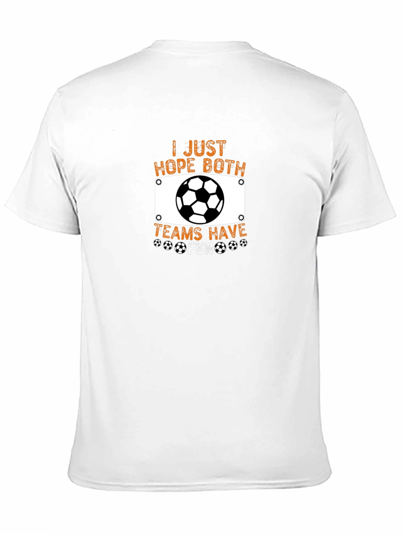Camiseta Negra Fútbol: ¡Espero que ambos equipos se diviertan!