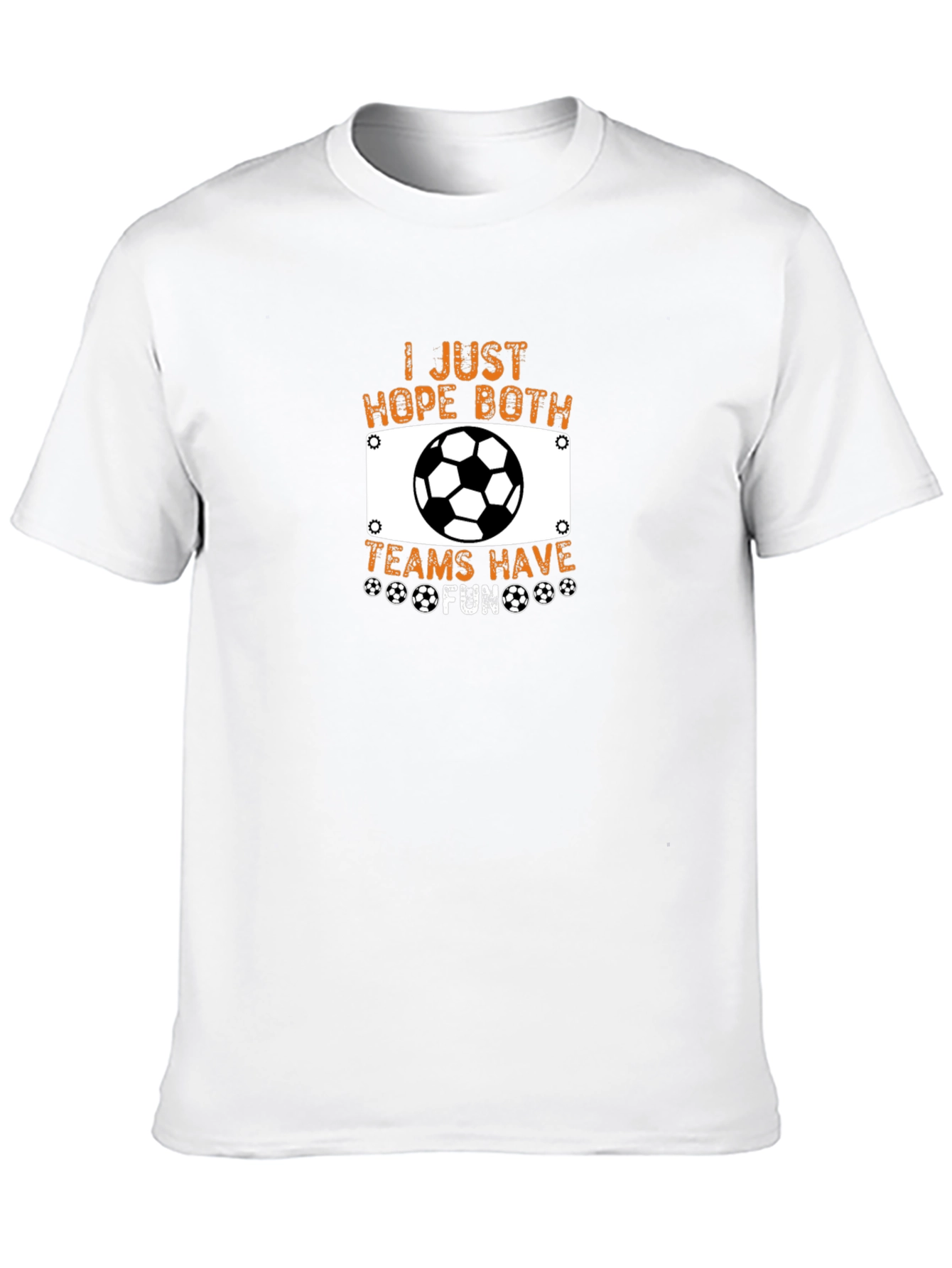 Camiseta Negra Fútbol: ¡Espero que ambos equipos se diviertan!