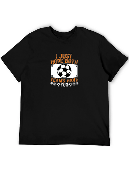 Camiseta Negra Fútbol: ¡Espero que ambos equipos se diviertan!