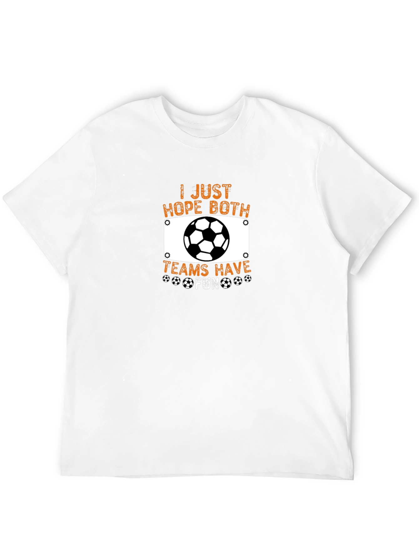 Camiseta Negra Fútbol: ¡Espero que ambos equipos se diviertan!