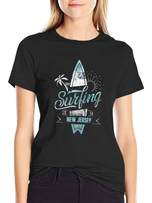 Camiseta Negra Surfing New Jersey 2014