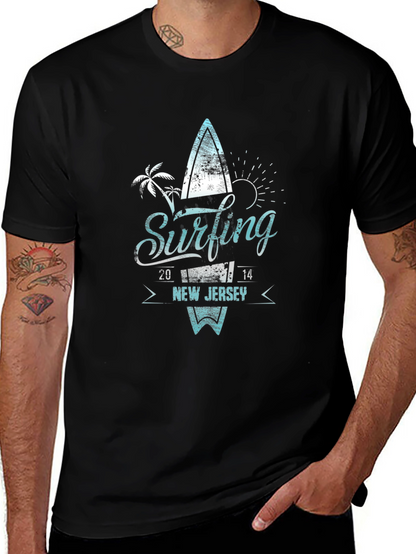 Camiseta Negra Surfing New Jersey 2014