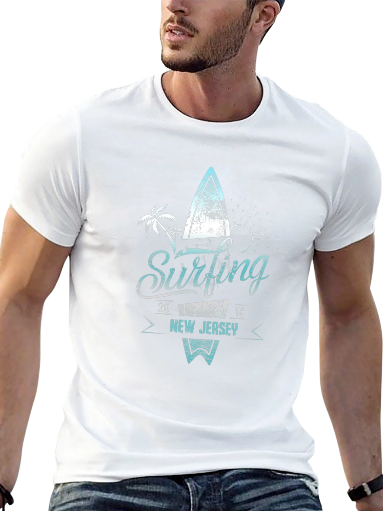 Camiseta Negra Surfing New Jersey 2014