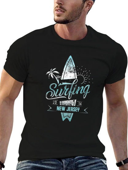 Camiseta Negra Surfing New Jersey 2014