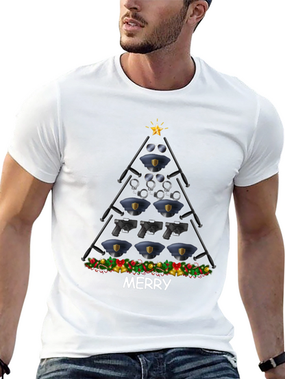Camiseta Navideña Policial - Feliz Navidad