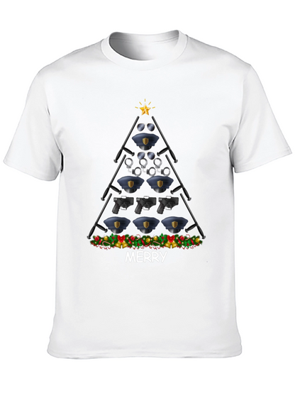 Camiseta Navideña Policial - Feliz Navidad