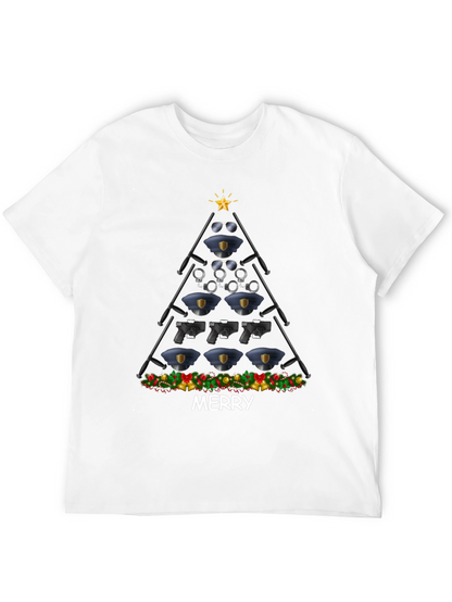 Camiseta Navideña Policial - Feliz Navidad