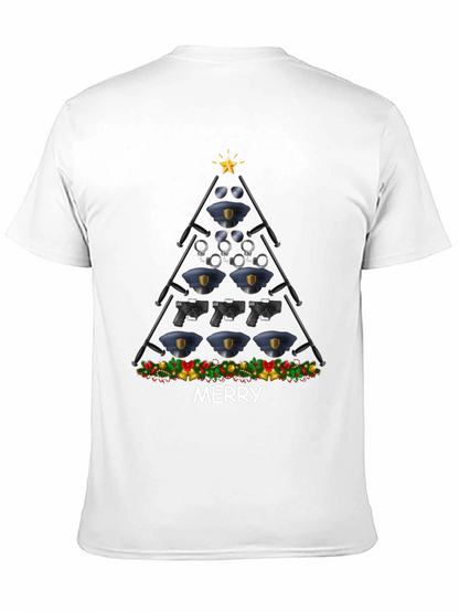 Camiseta Navideña Policial - Feliz Navidad