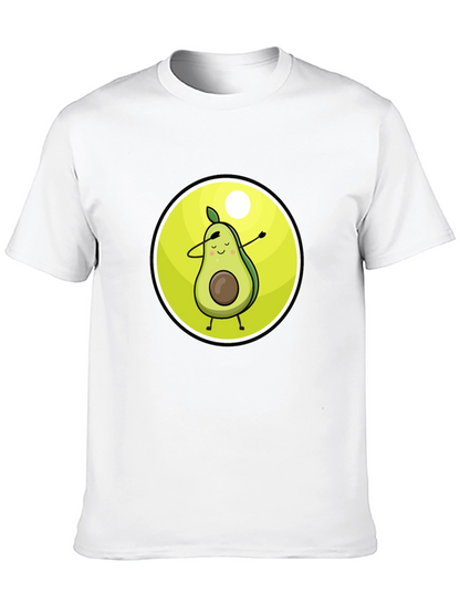 Camiseta Negra con Aguacate Dabbing