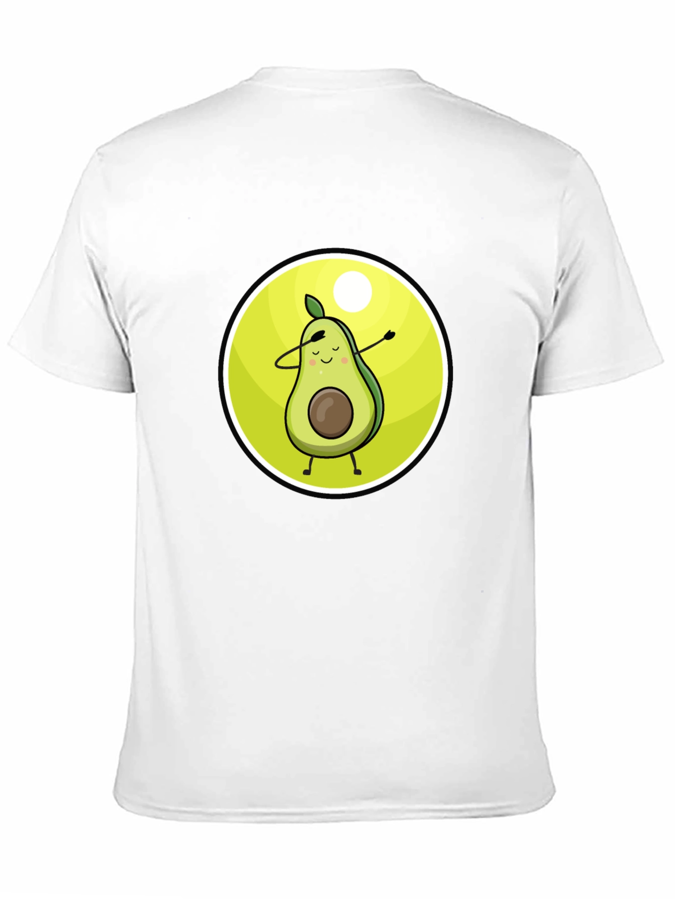 Camiseta Negra con Aguacate Dabbing