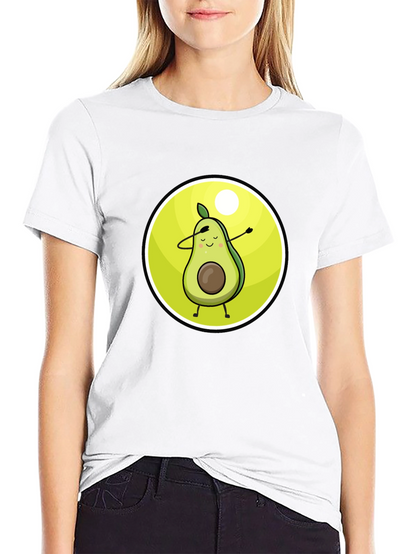 Camiseta Negra con Aguacate Dabbing