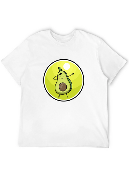 Camiseta Negra con Aguacate Dabbing