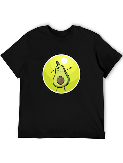 Camiseta Negra con Aguacate Dabbing