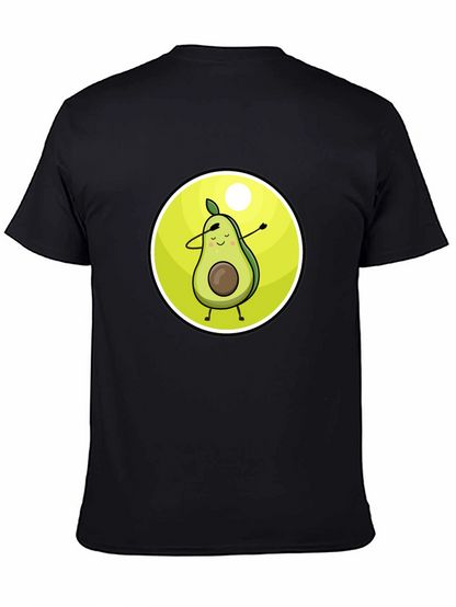 Camiseta Negra con Aguacate Dabbing