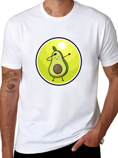 Camiseta Negra con Aguacate Dabbing