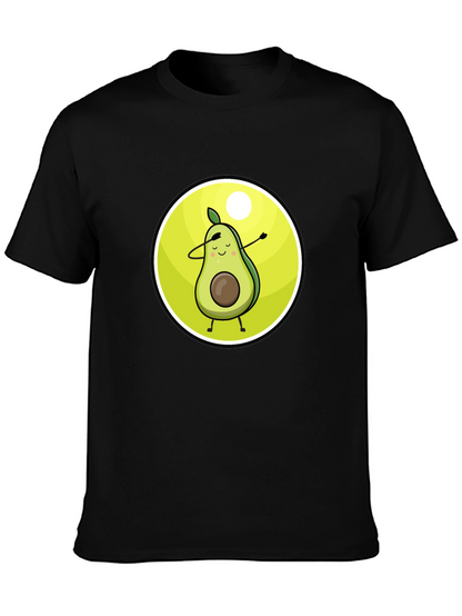 Camiseta Negra con Aguacate Dabbing
