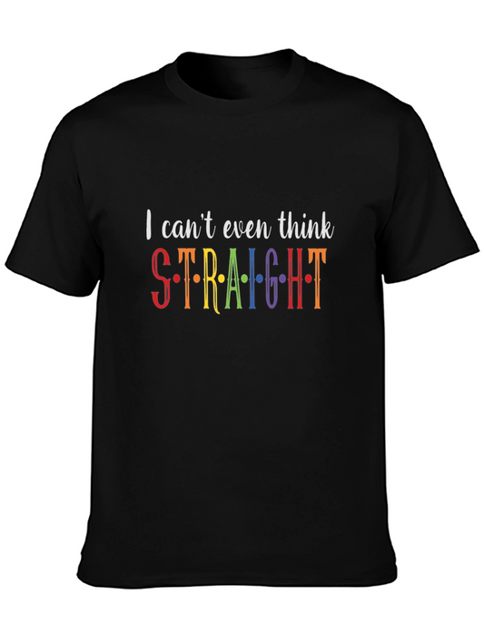 Camiseta Negra I Cant Even Think Straight Orgullo LGBT
